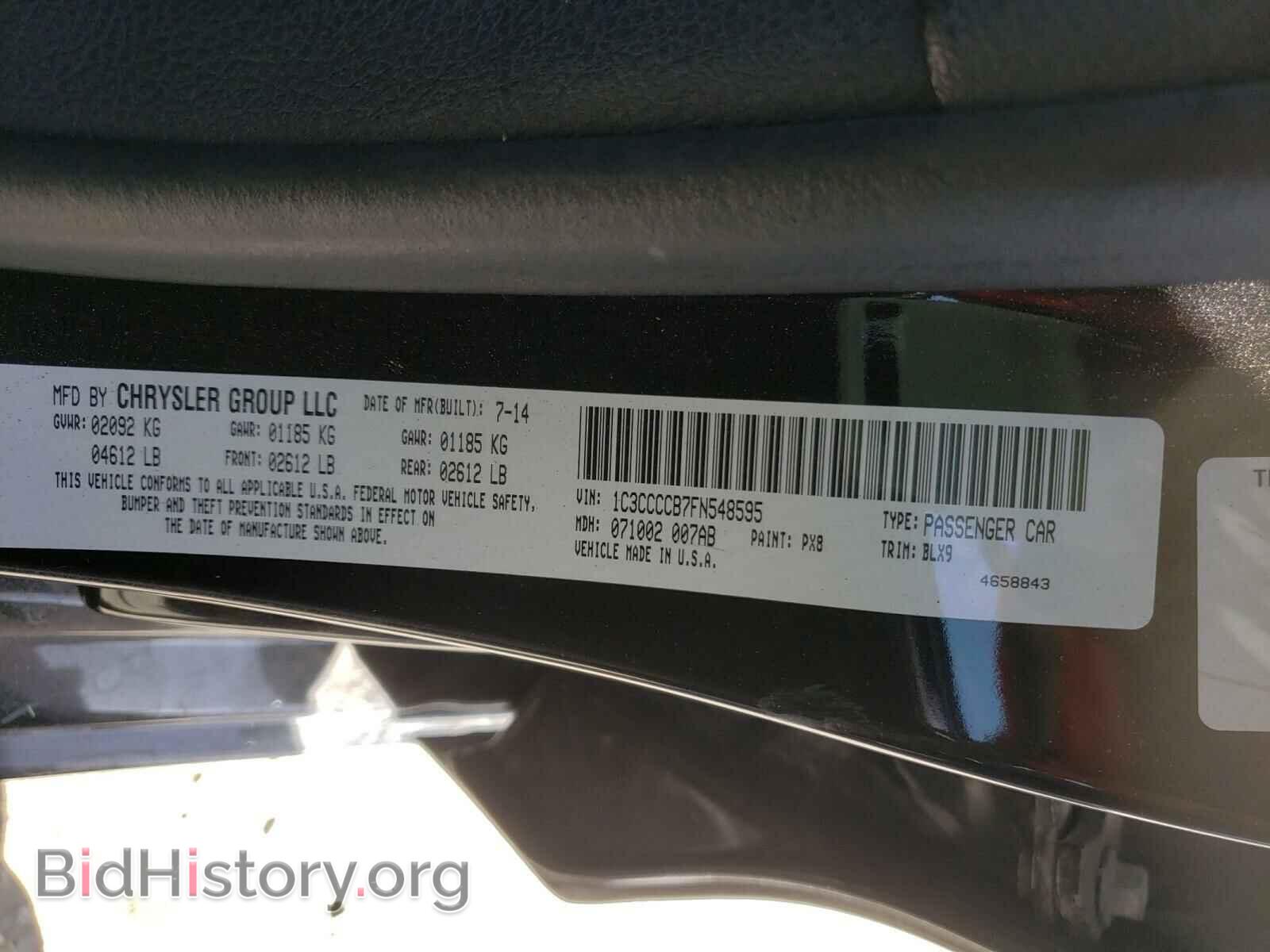 2015 CHRYSLER 200 - VIN: 1C3CCCCB7FN548595 - Photo 10