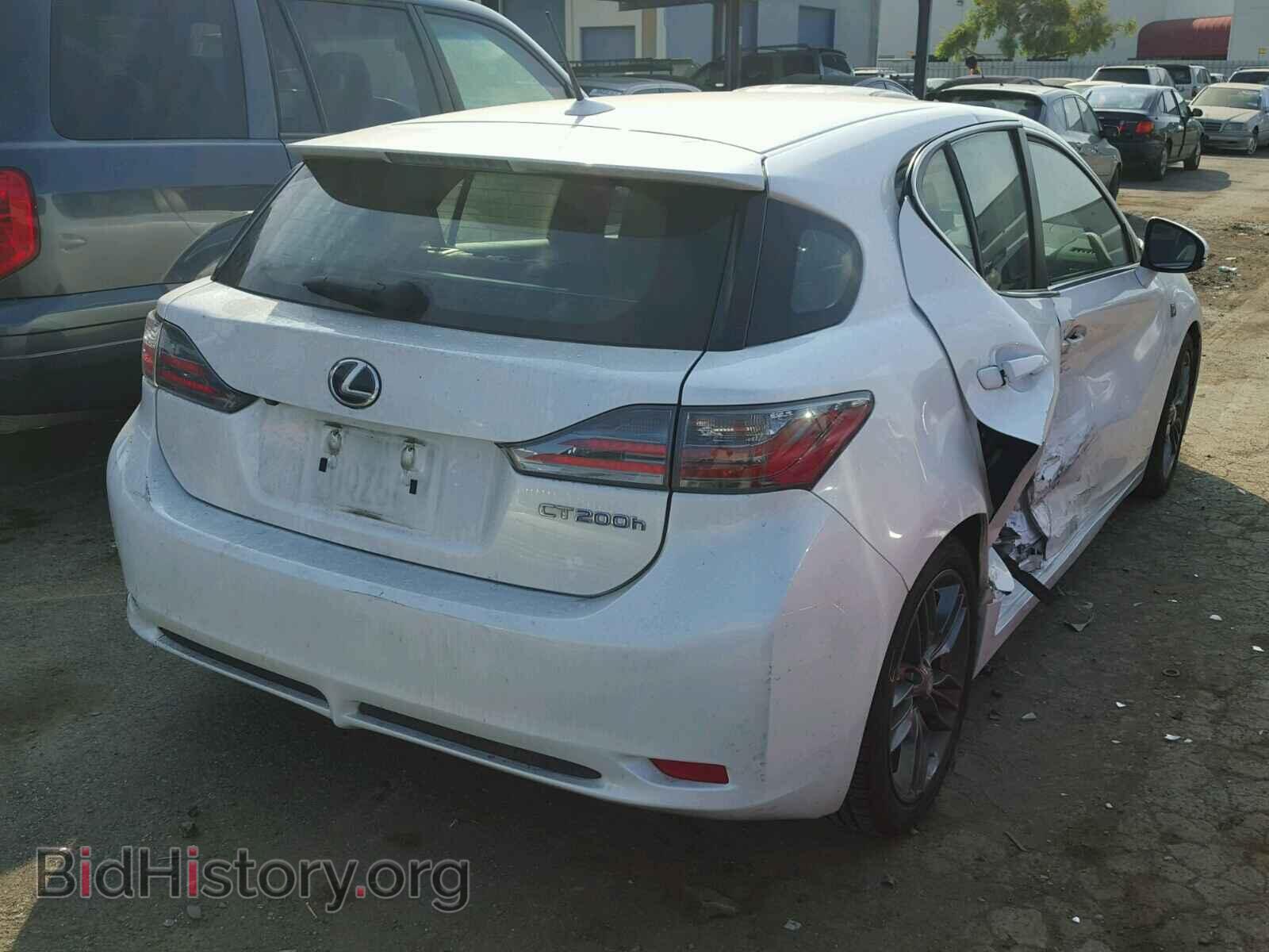 2012 LEXUS CT 200 - VIN: JTHKD5BH5C2061087 - Фото 4