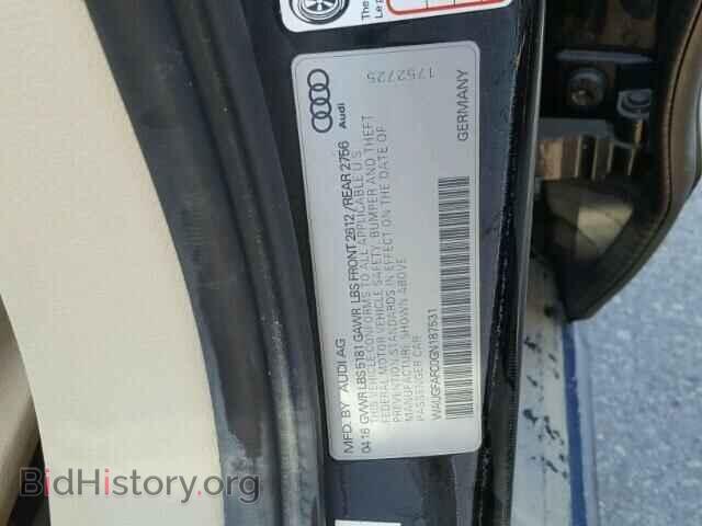2016 AUDI A6 - VIN: WAUGFAFC0GN187531 - Фото 10