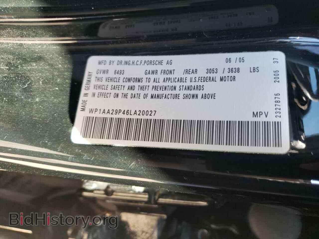2006 PORSCHE CAYENNE - VIN: WP1AA29P46LA20027 - Фото 13