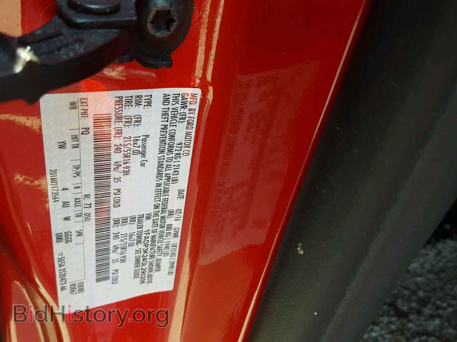 2016 FORD FOCUS - VIN: 1FADP3K24GL290206 - Photo 10