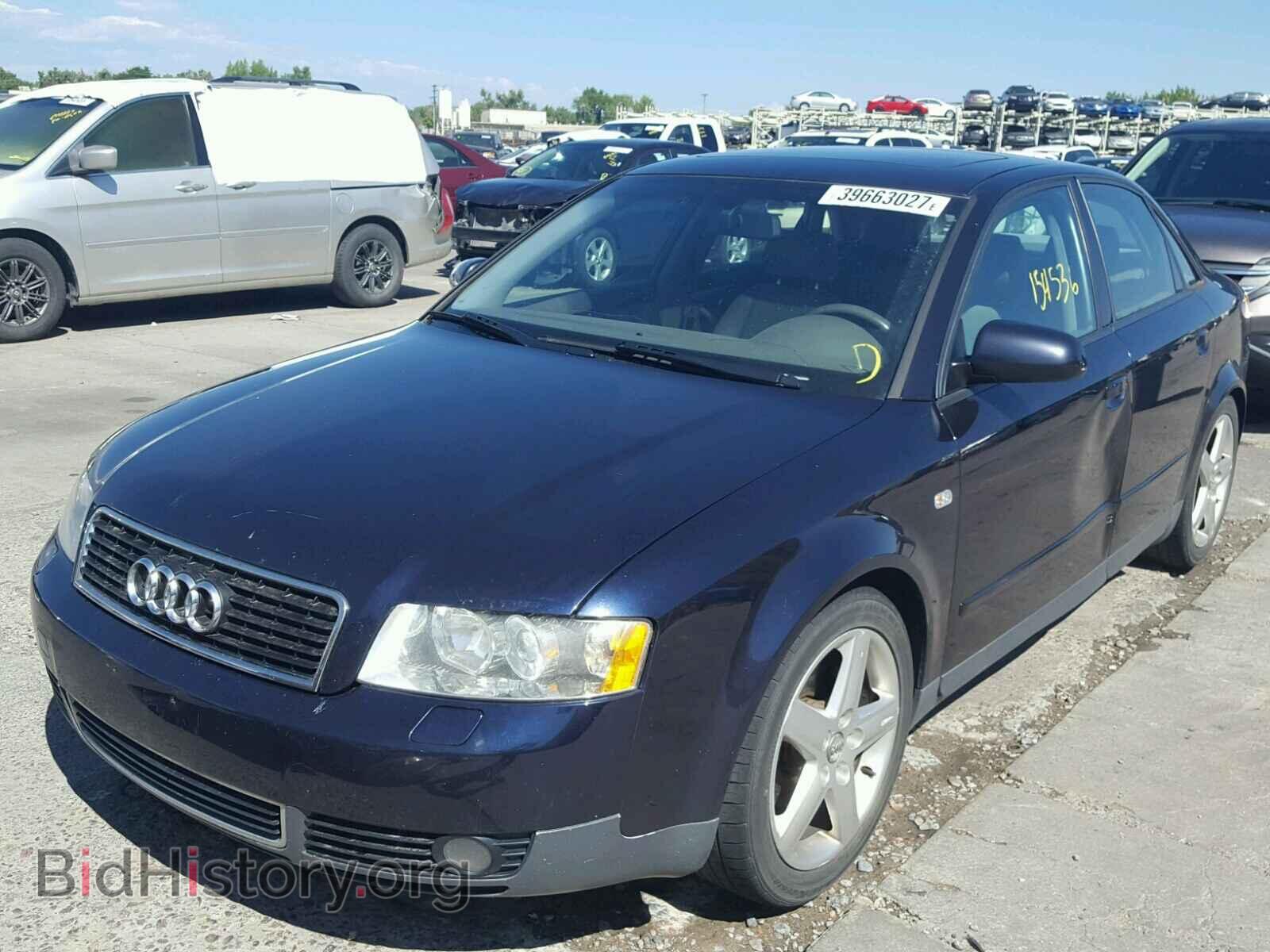 2002 AUDI A4 - VIN: WAUJC68E02A134743 - Фото 2