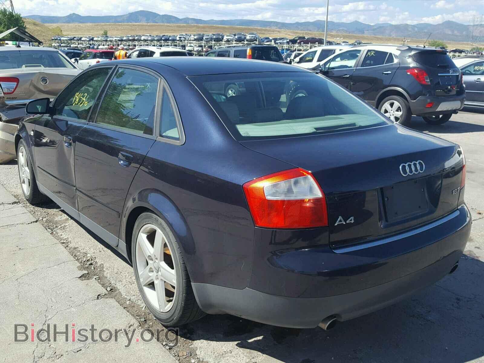 2002 AUDI A4 - VIN: WAUJC68E02A134743 - Фото 3