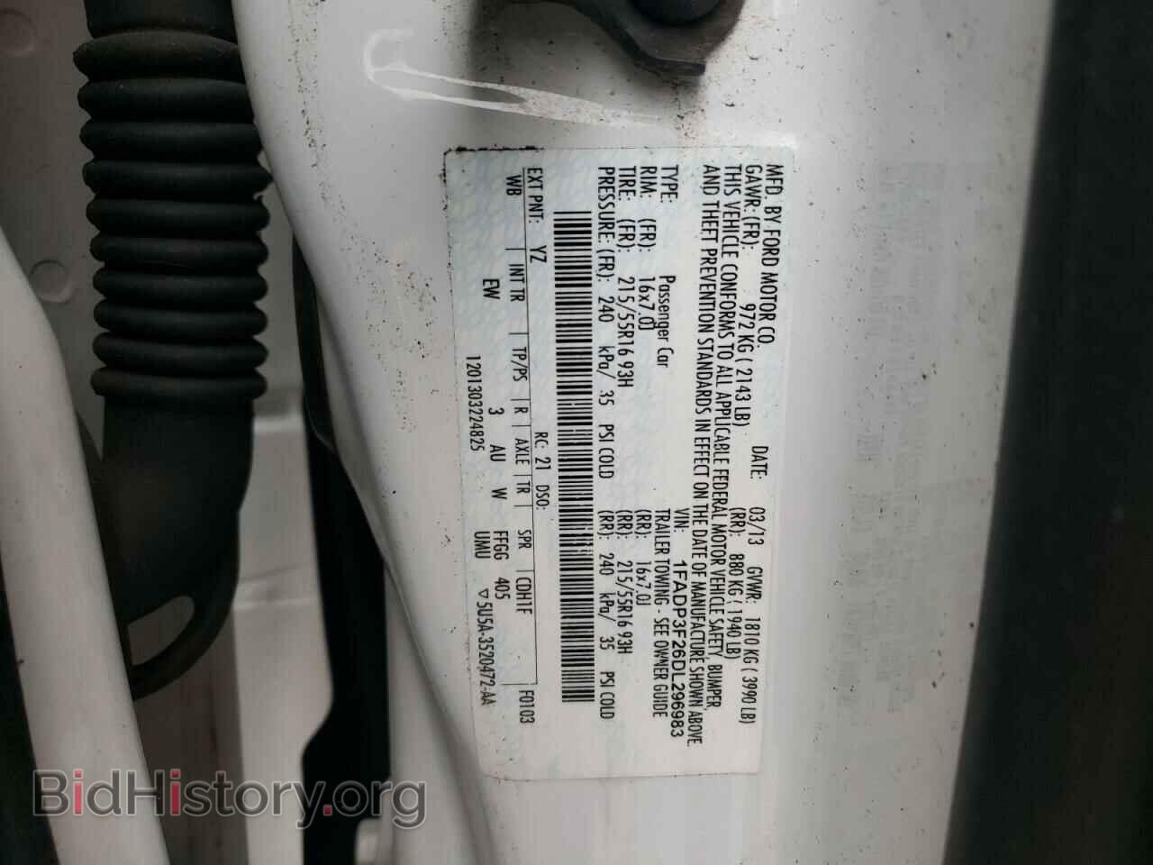 2013 FORD FOCUS - VIN: 1FADP3F26DL296983 - Photo 10