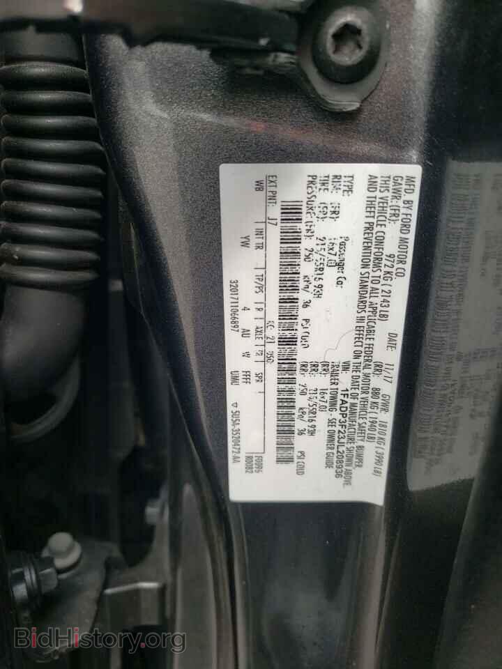 2018 FORD FOCUS - VIN: 1FADP3F23JL208936 - Фото 10