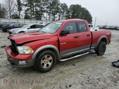 2010 Dodge RAM 1500, красный — VIN 1D7RB1GP9AS245725, Copart