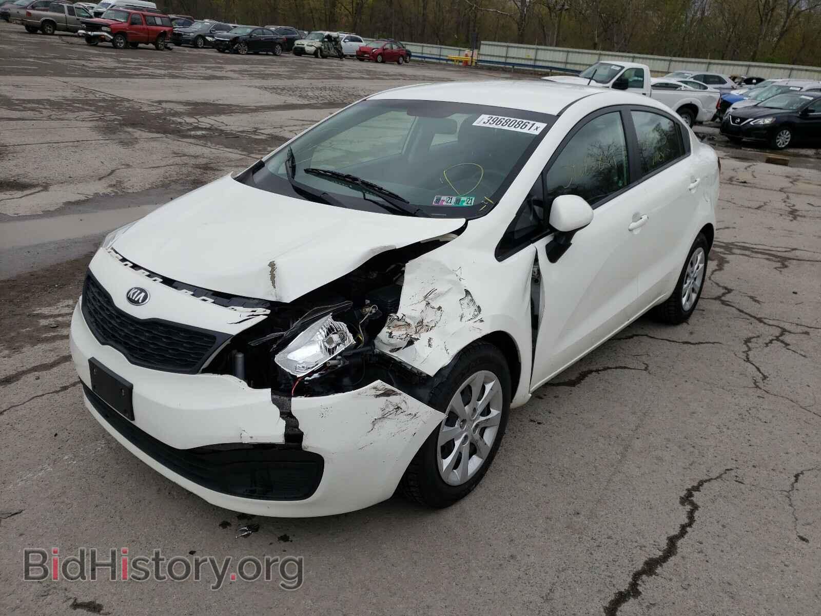 2014 KIA RIO - VIN: KNADM4A33E6386971 - Фото 2
