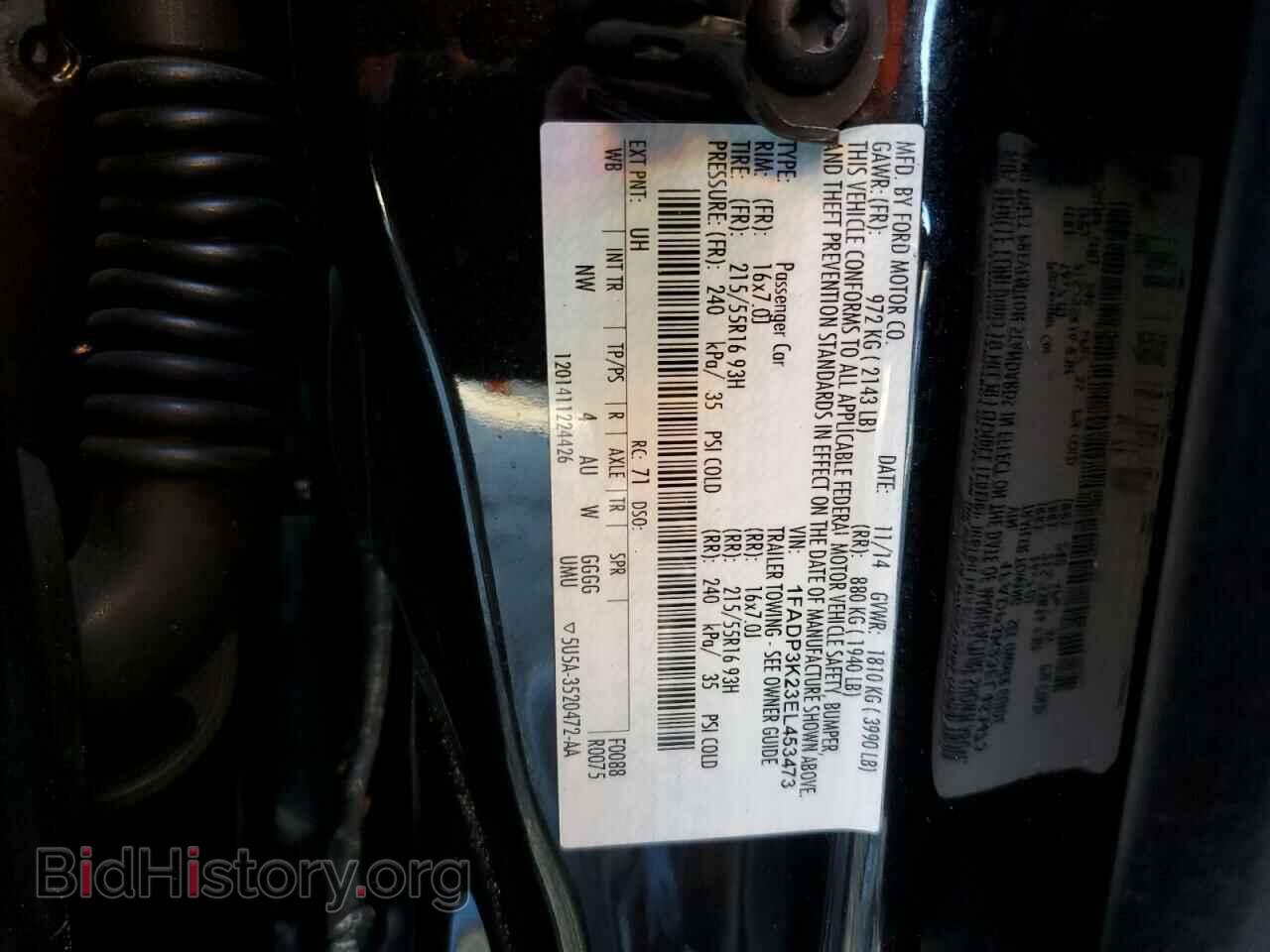2014 FORD FOCUS - VIN: 1FADP3K23EL453473 - Photo 12