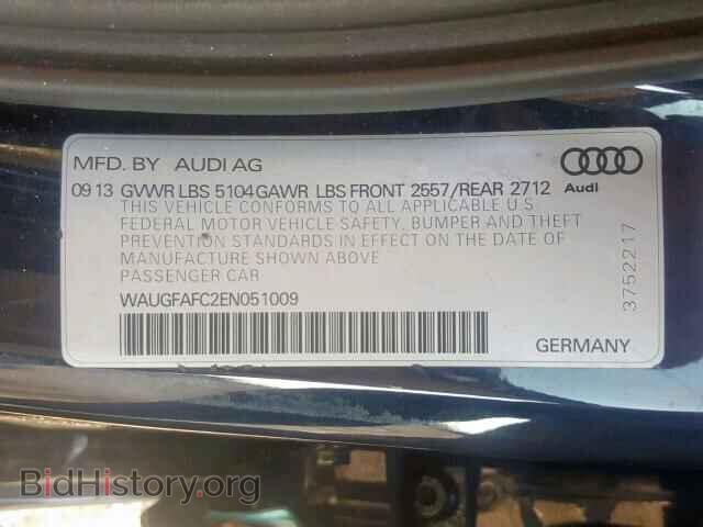 2014 AUDI A6 - VIN: WAUGFAFC2EN051009 - Фото 10