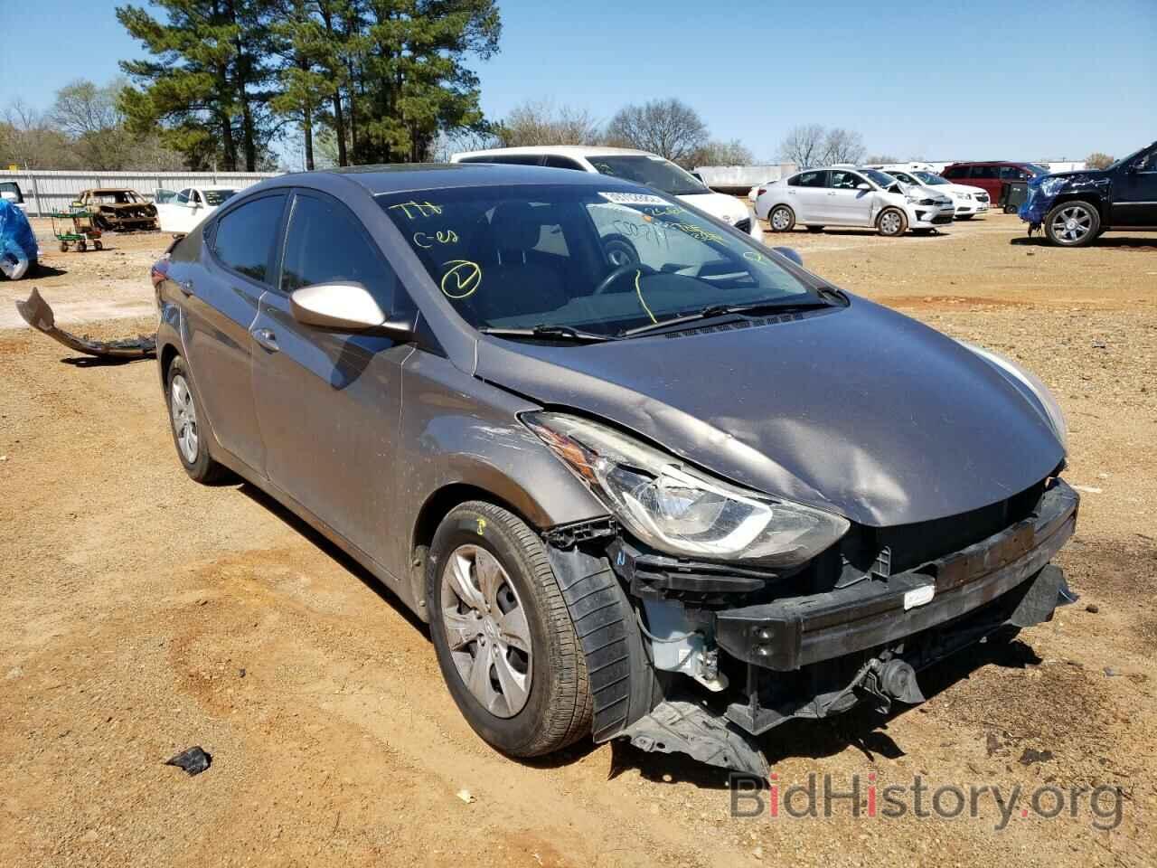 Photo 5NPDH4AE2GH712664 - HYUNDAI ELANTRA 2016