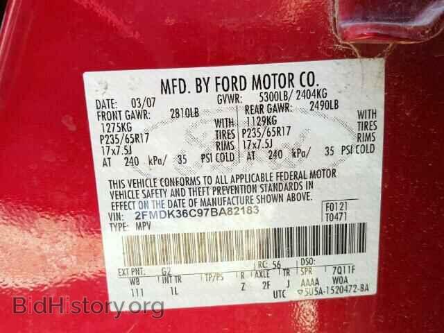 2007 FORD EDGE - VIN: 2FMDK36C97BA82183 - Фото 10
