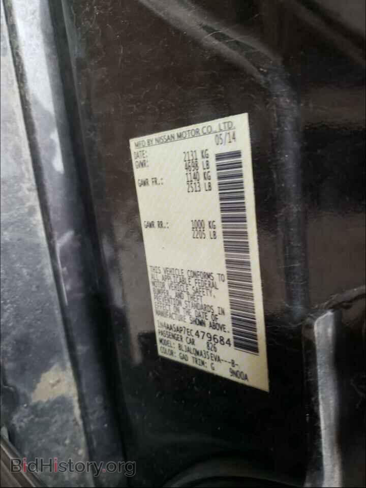 2014 NISSAN MAXIMA - VIN: 1N4AA5AP7EC479684 - Фото 10