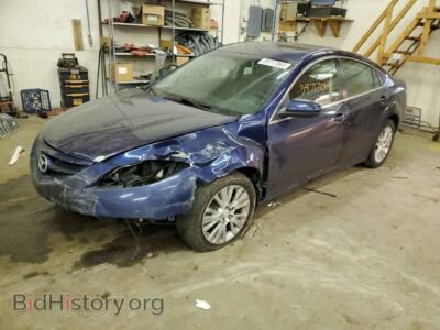 2009 Mazda 6 I, blue — VIN 1YVHP82A895M14723, Copart