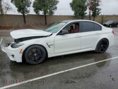 2018 BMW M3, white — VIN WBS8M9C58J5J78822, Copart