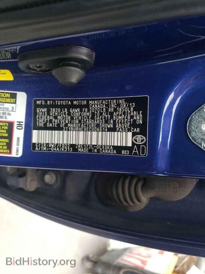 2014 TOYOTA COROLLA - VIN: 2T1BURHEXEC006614 - Photo 10