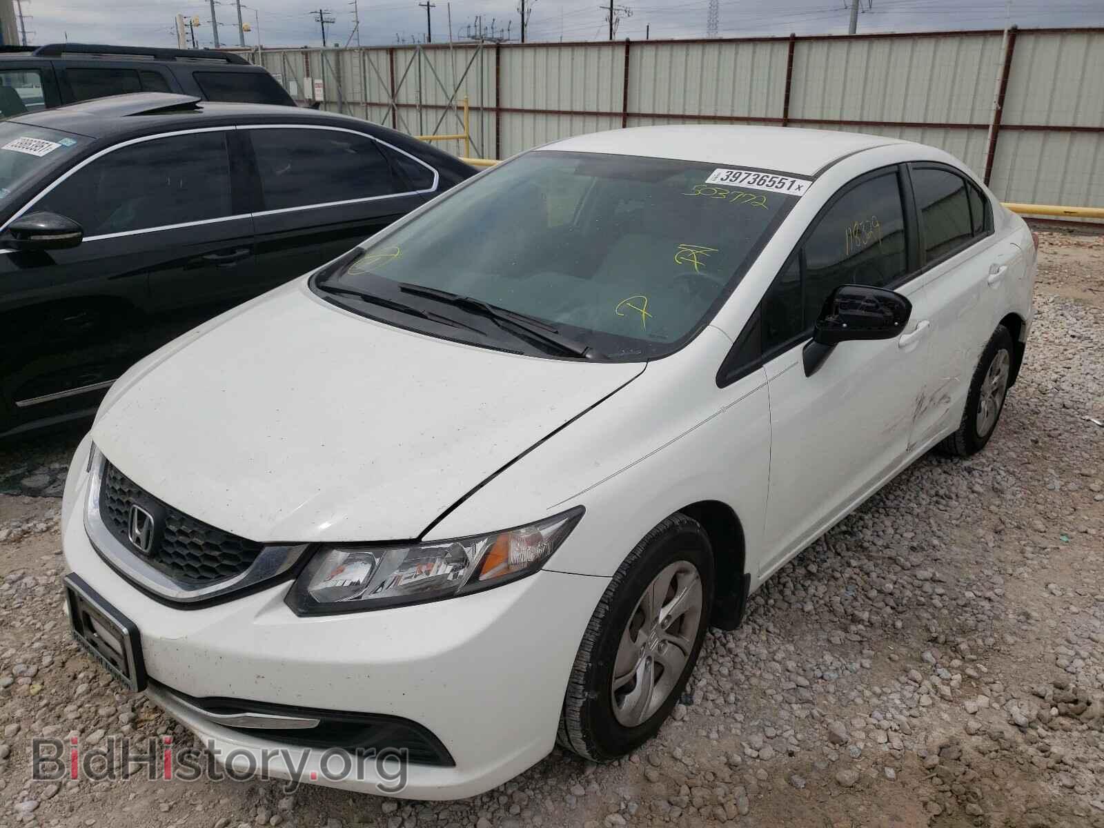 2014 HONDA CIVIC - VIN: 2HGFB2F53EH503772 - Фото 2