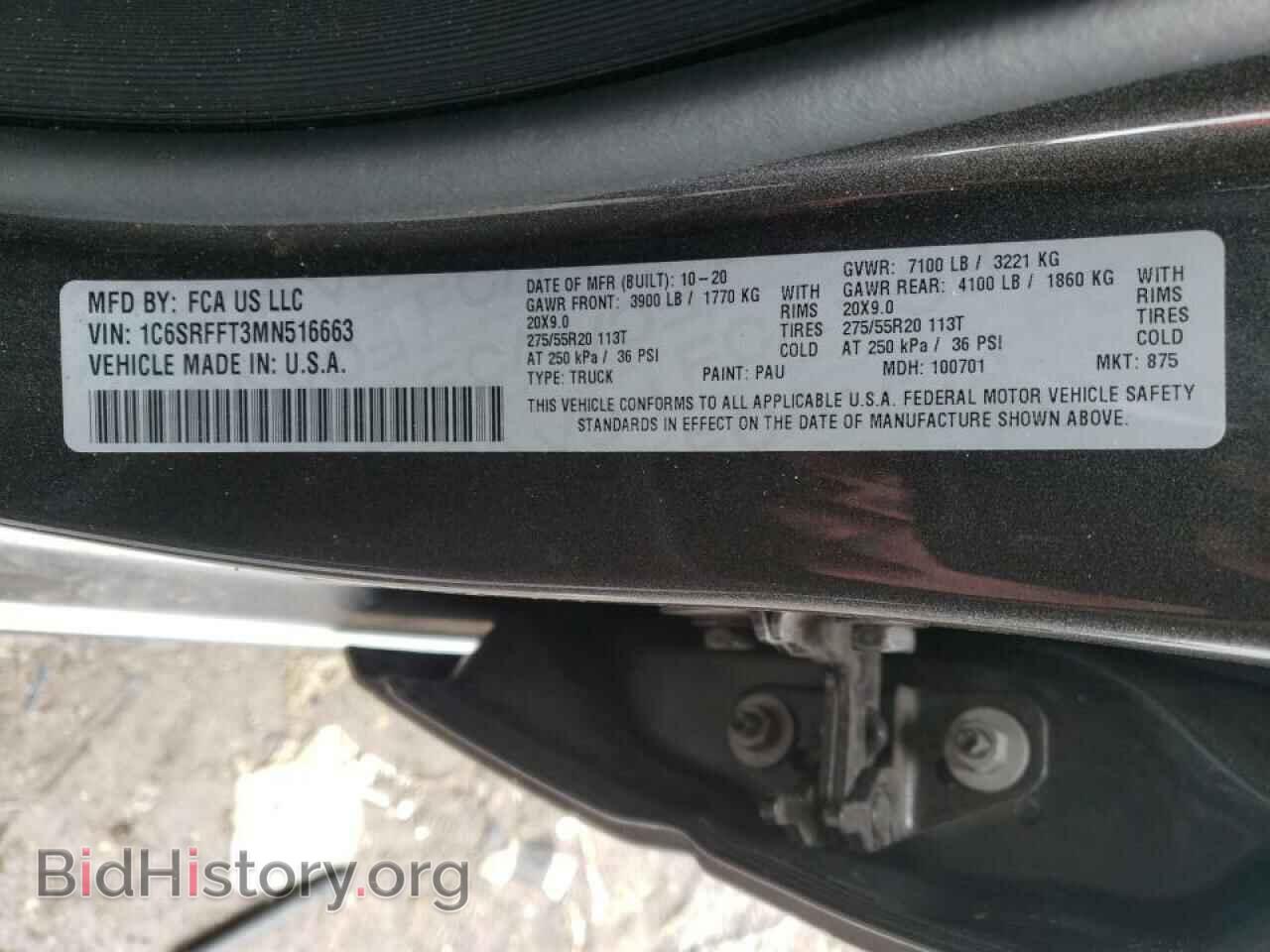 2021 RAM 1500 - VIN: 1C6SRFFT3MN516663 - Photo 10