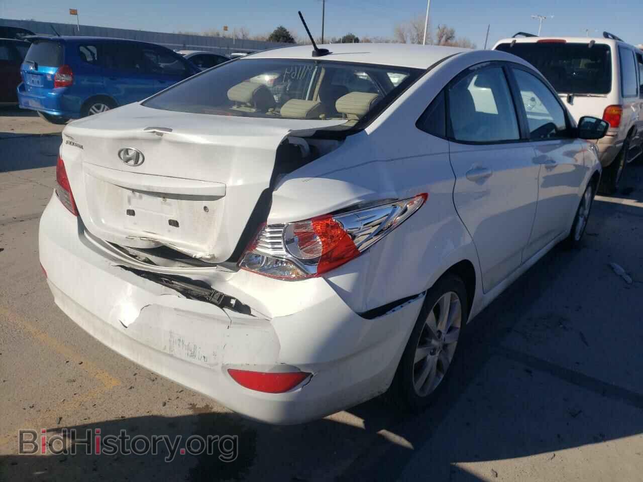 2013 HYUNDAI ACCENT - VIN: KMHCU4AE2DU424101 - Фото 4