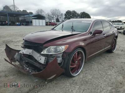 2007 Lexus LS 460, burgundy — VIN JTHBL46F075048869, Copart