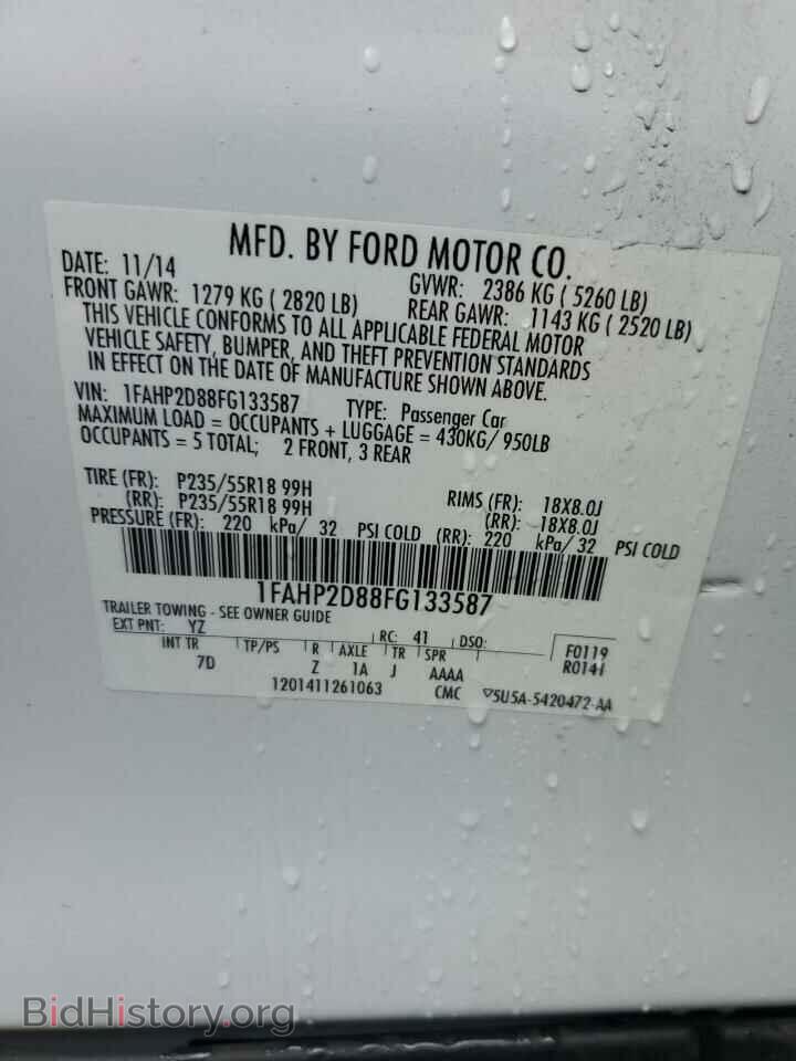 2015 FORD TAURUS - VIN: 1FAHP2D88FG133587 - Photo 12