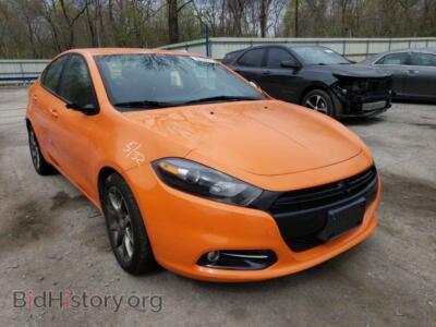 2014 Dodge DART Dart SXT, orange — VIN 1C3CDFBB3ED701333, Copart