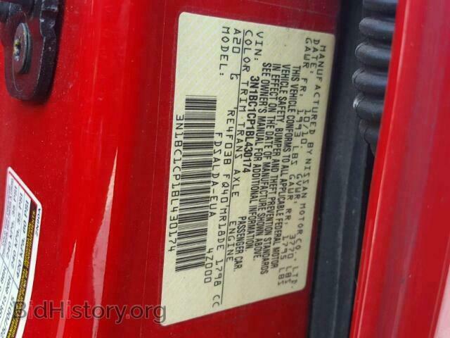 2011 NISSAN VERSA - VIN: 3N1BC1CP1BL430174 - Фото 10