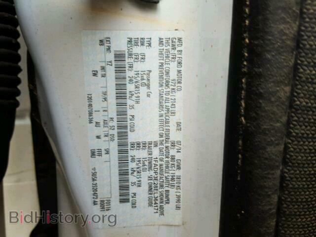 2014 FORD FOCUS - VIN: 1FADP3E28EL364171 - Фото 10