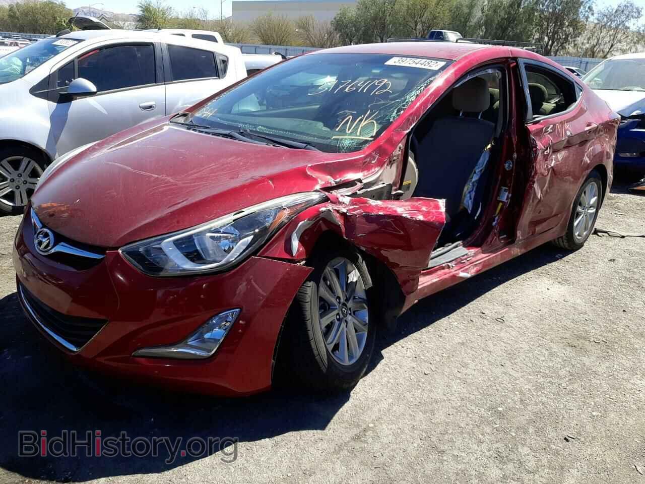2014 HYUNDAI ELANTRA - VIN: 5NPDH4AE8EH541237 - Фото 2