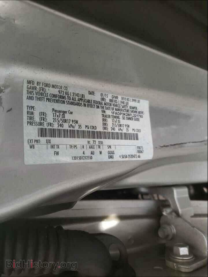 2015 FORD FOCUS - VIN: 1FADP3K28FL221792 - Photo 10