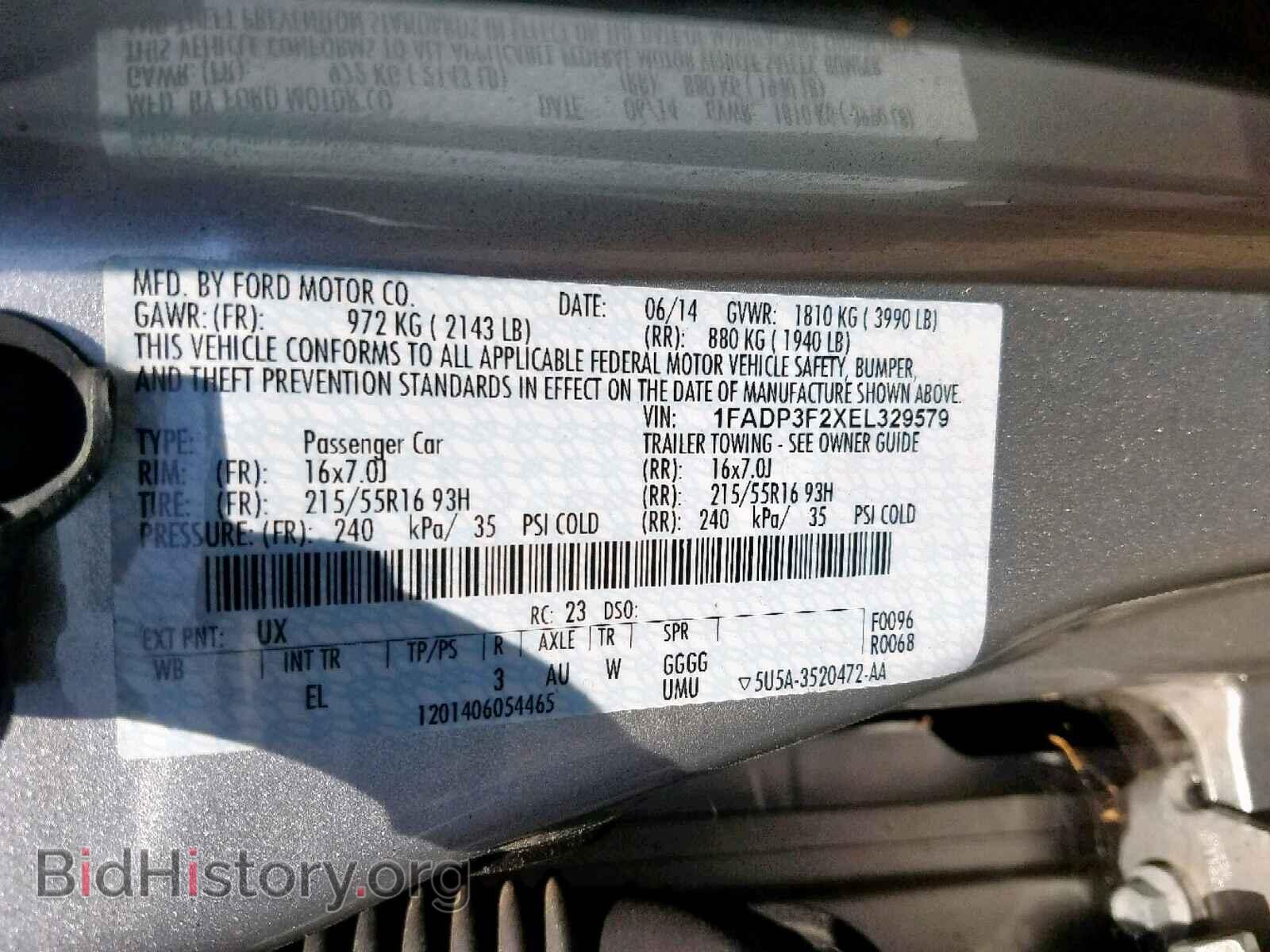 2014 FORD FOCUS SE - VIN: 1FADP3F2XEL329579 - Фото 10