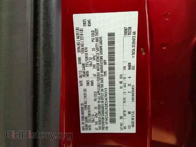 2014 FORD ESCAPE - VIN: 1FMCU0JX2EUA76313 - Photo 10