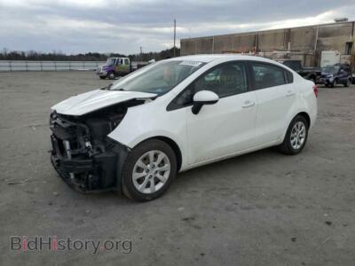 2014 Kia RIO RIO LX, white — VIN KNADM4A31E6325571, Copart