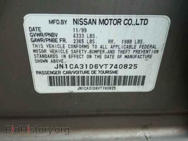 2000 NISSAN MAXIMA - VIN: JN1CA31D6YT740825 - Фото 10