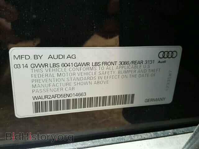 2014 AUDI A8 - VIN: WAUR2AFD5EN014663 - Фото 10