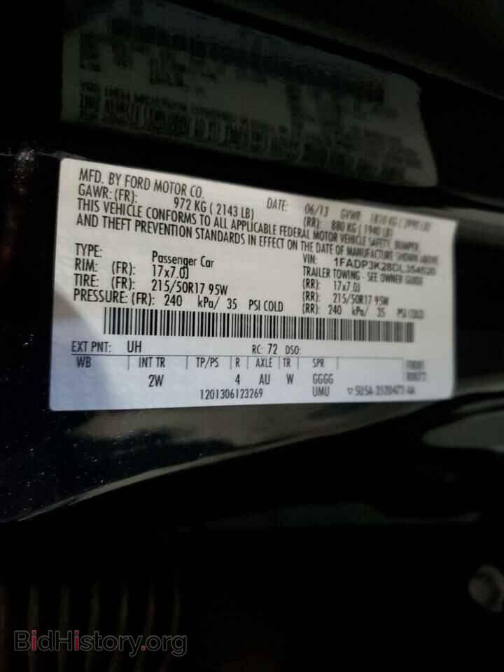 2013 FORD FOCUS - VIN: 1FADP3K28DL354520 - Фото 12