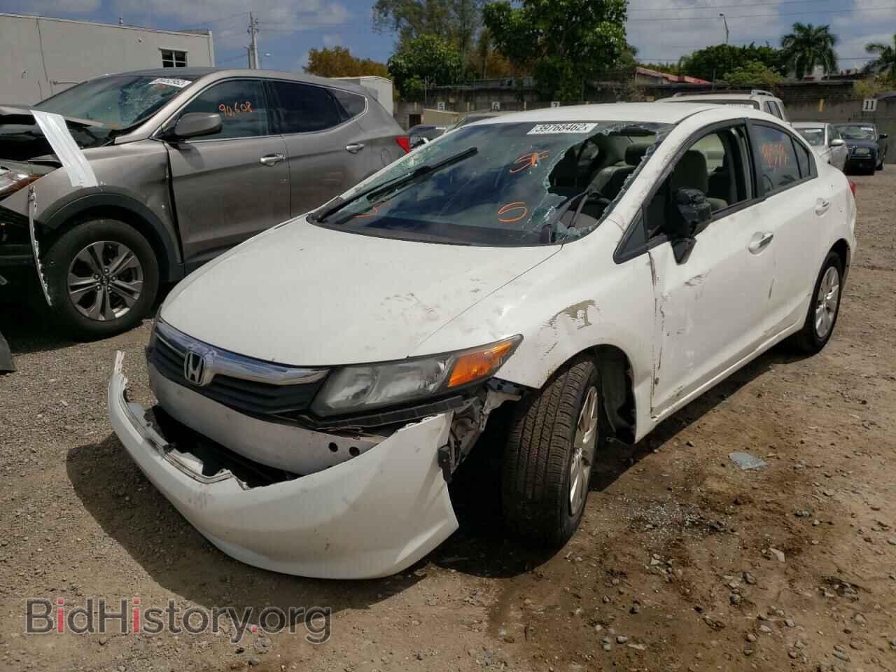 2012 HONDA CIVIC - VIN: 19XFB2F56CE072545 - Фото 2