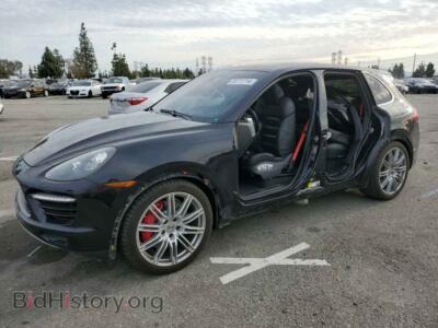 2012 Porsche CAYENNE Turbo, black — VIN WP1AC2A25CLA84762, Copart