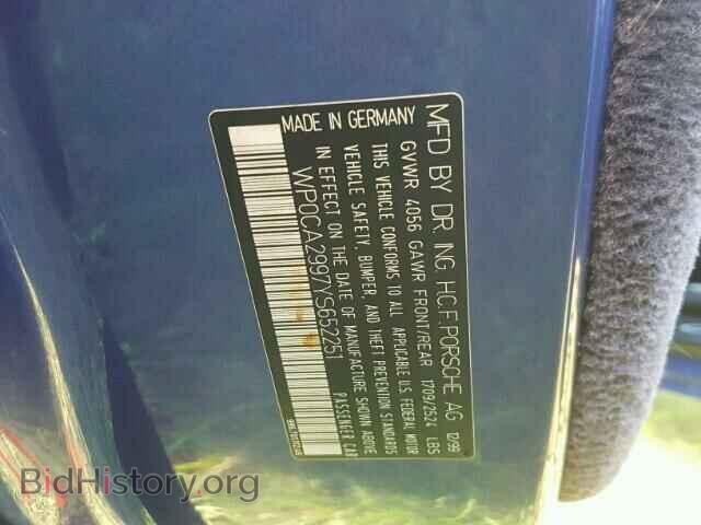 2000 PORSCHE 911 - VIN: WP0CA2997YS652251 - Фото 10