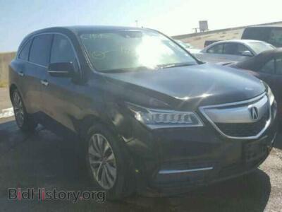 2014 Acura MDX, черный — VIN 5FRYD3H6XEB002895, Copart