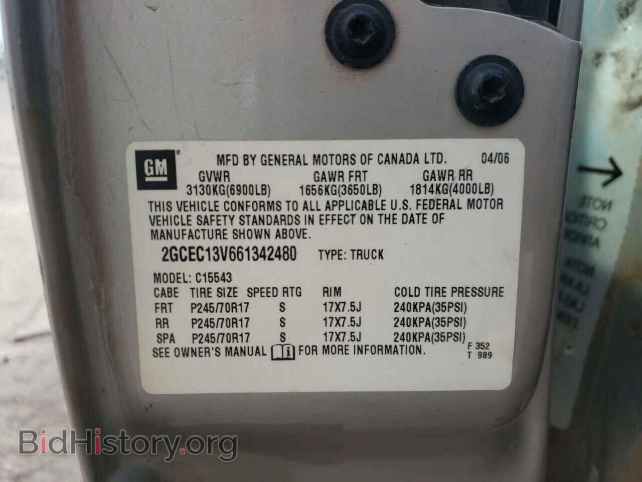 2006 CHEVROLET SILVERADO - VIN: 2GCEC13V661342480 - Фото 13