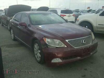 2008 Lexus LS, бордовый — VIN JTHBL46F185074592, Copart