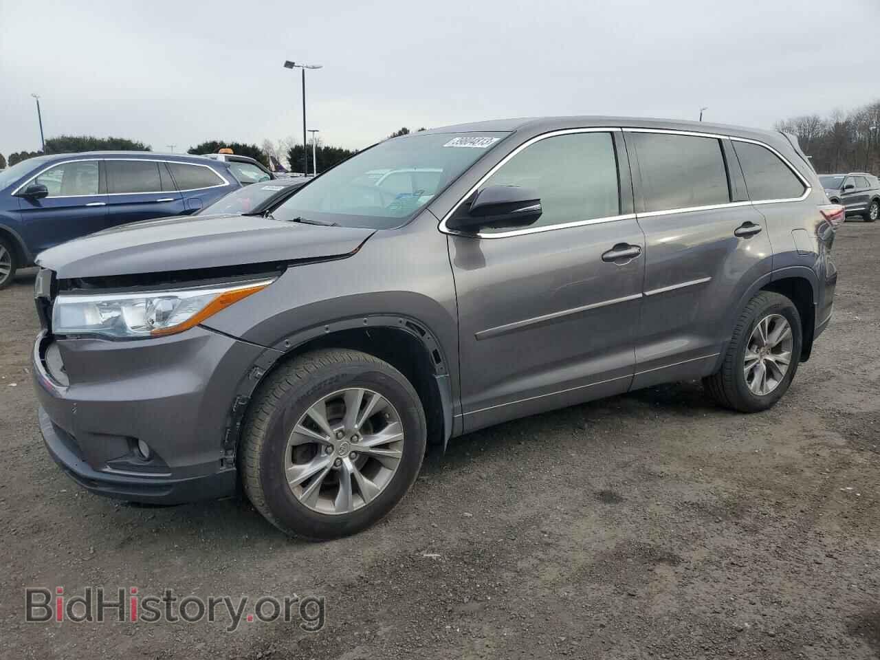 Фотография 5TDBKRFH3FS168645 - TOYOTA HIGHLANDER 2015