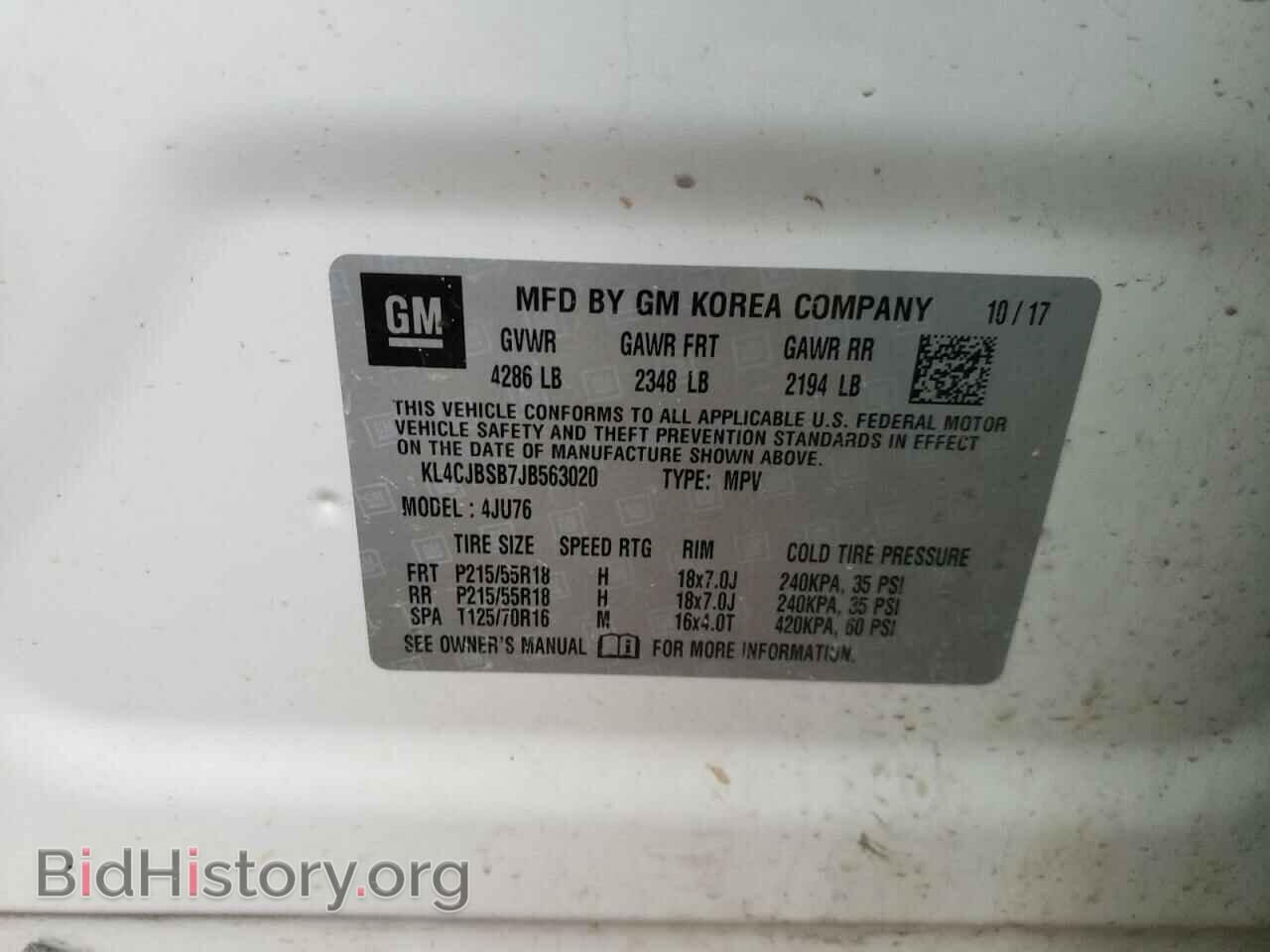 2018 BUICK ENCORE - VIN: KL4CJBSB7JB563020 - Photo 13