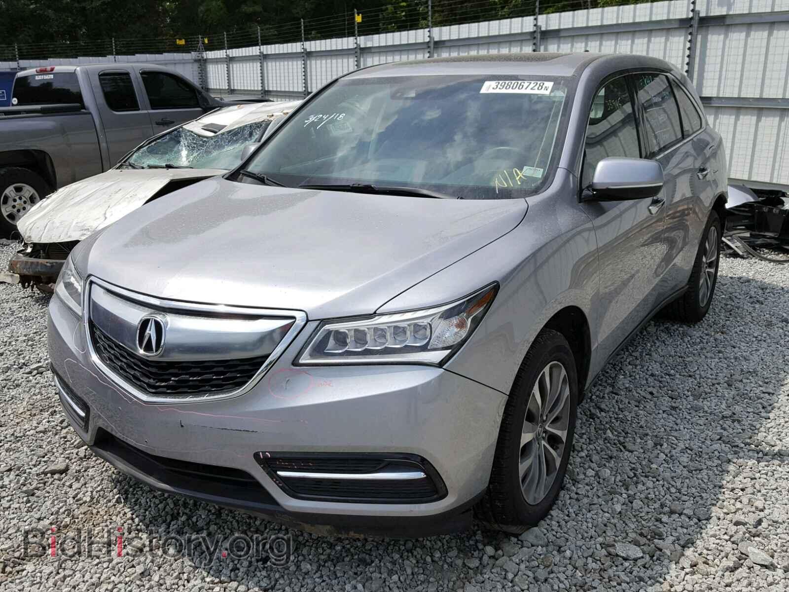 2016 ACURA MDX - VIN: 5FRYD3H4XGB004812 - Фото 2