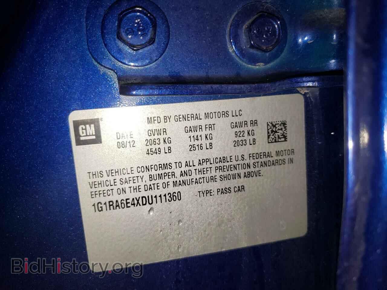 2013 CHEVROLET VOLT - VIN: 1G1RA6E4XDU111360 - Фото 10