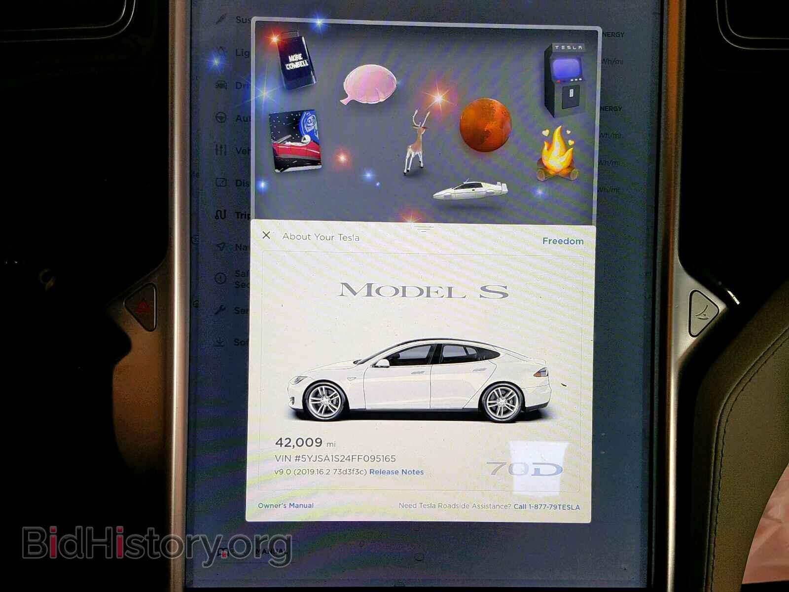 2015 TESLA MODEL S 70 - VIN: 5YJSA1S24FF095165 - Фото 8