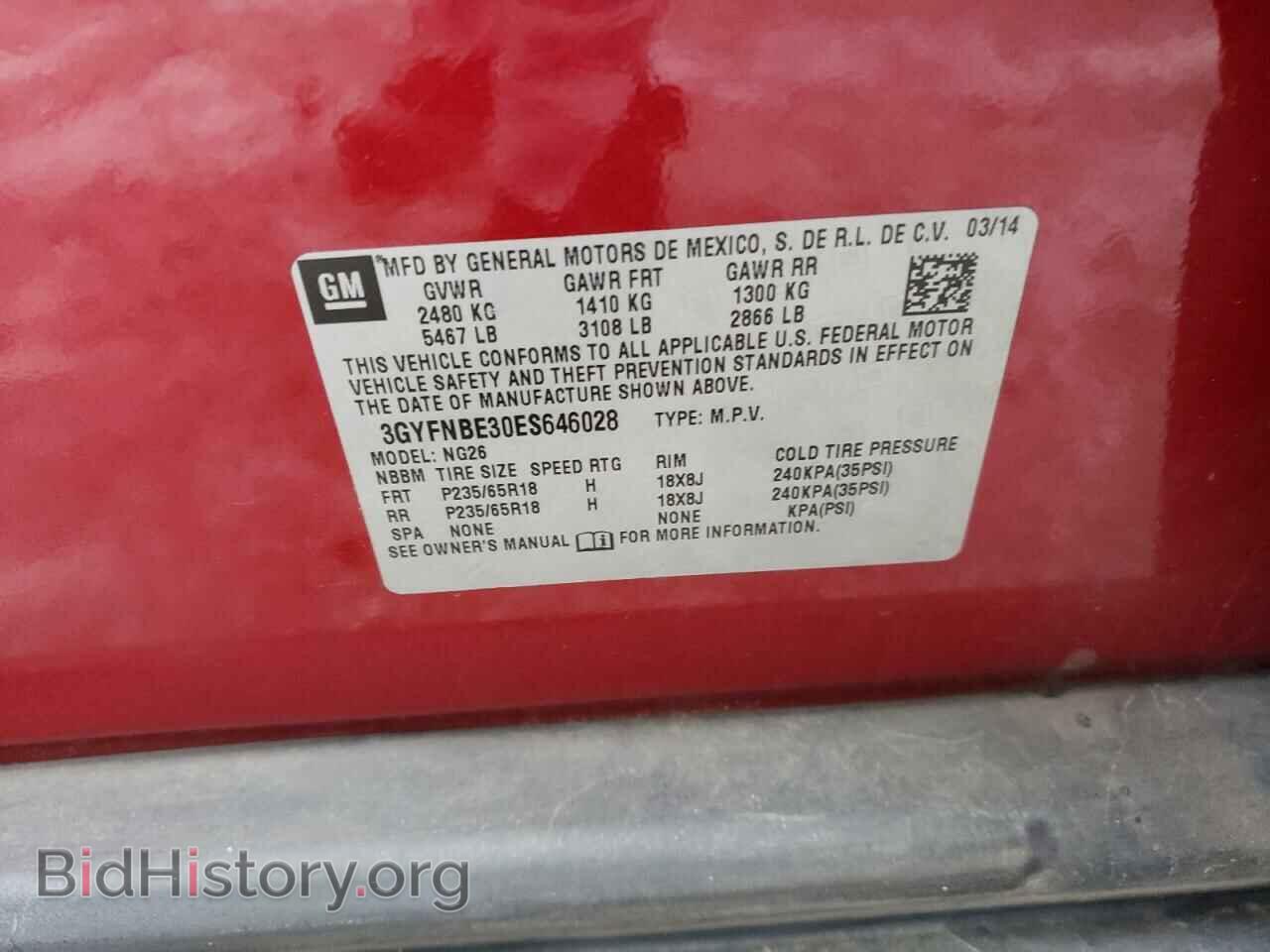 2014 CADILLAC SRX - VIN: 3GYFNBE30ES646028 - Фото 12