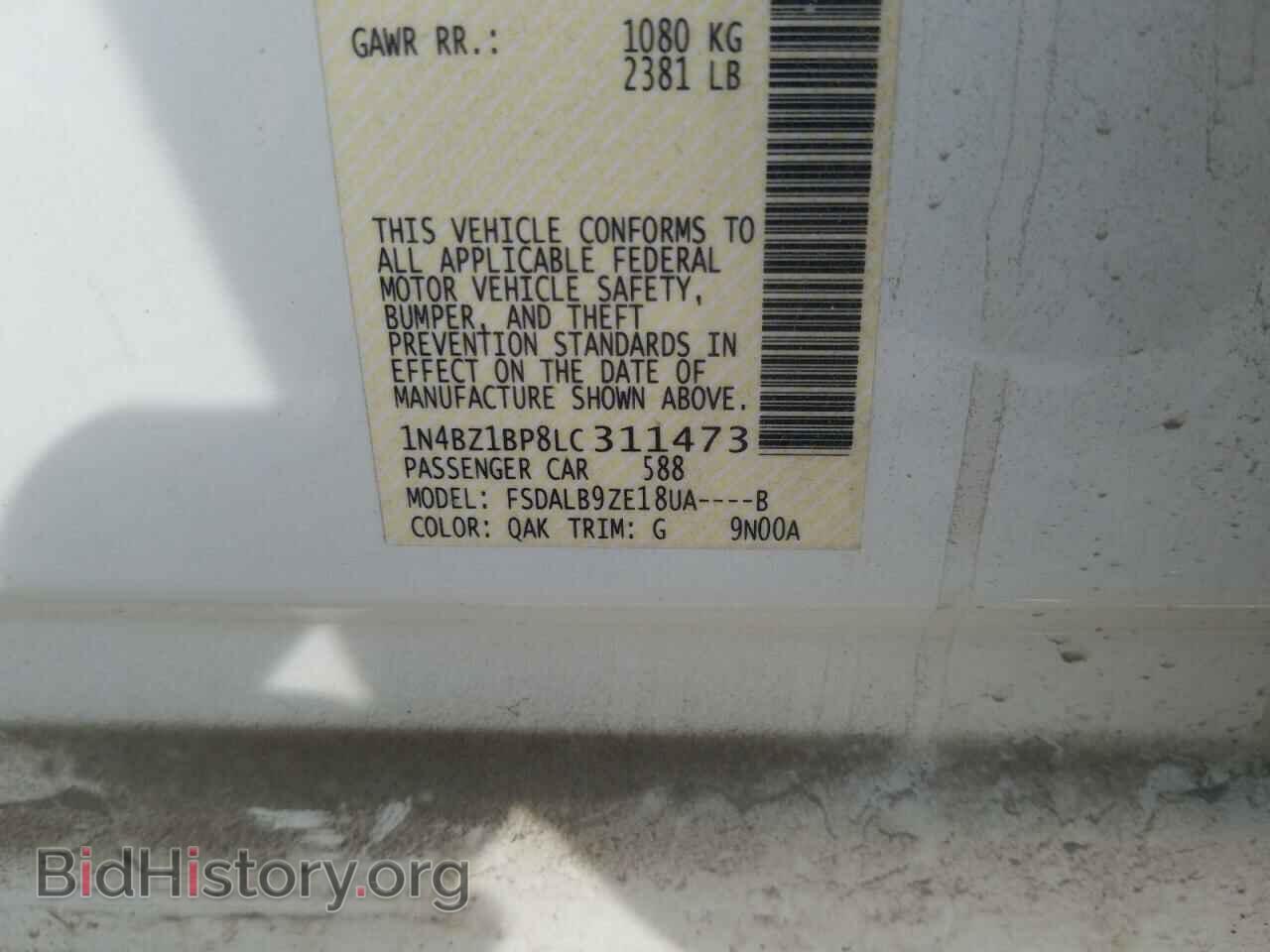 2020 NISSAN LEAF - VIN: 1N4BZ1BP8LC311473 - Фото 14