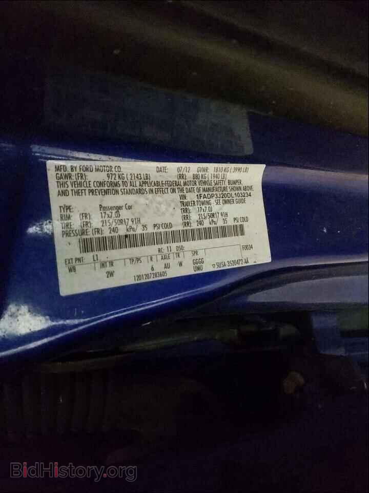 2013 FORD FOCUS - VIN: 1FADP3J20DL103234 - Фото 10