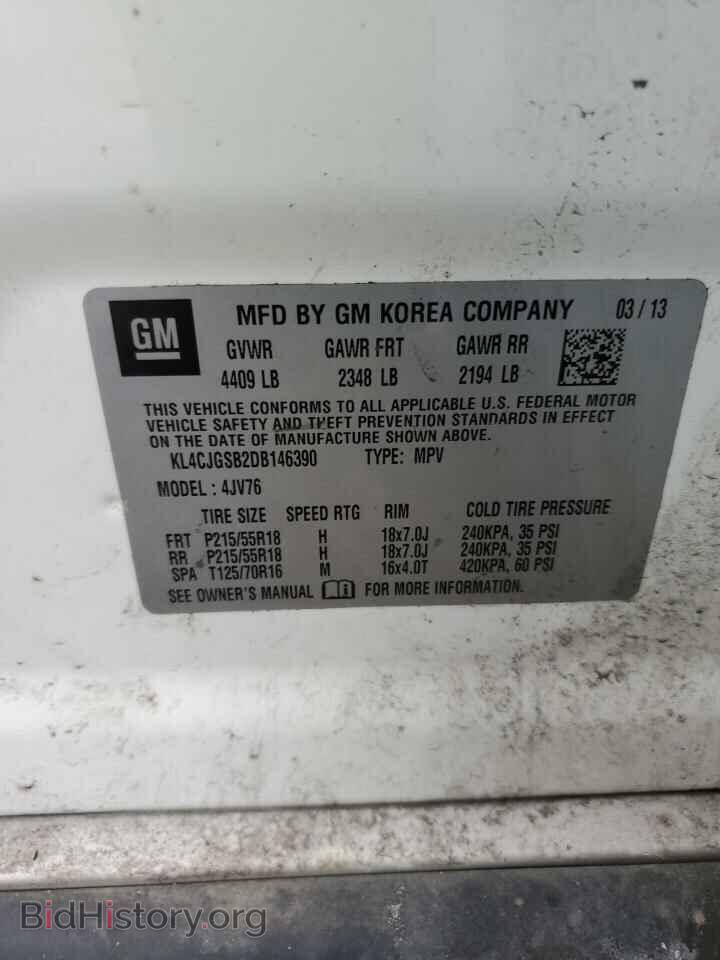 2013 BUICK ENCORE - VIN: KL4CJGSB2DB146390 - Фото 13